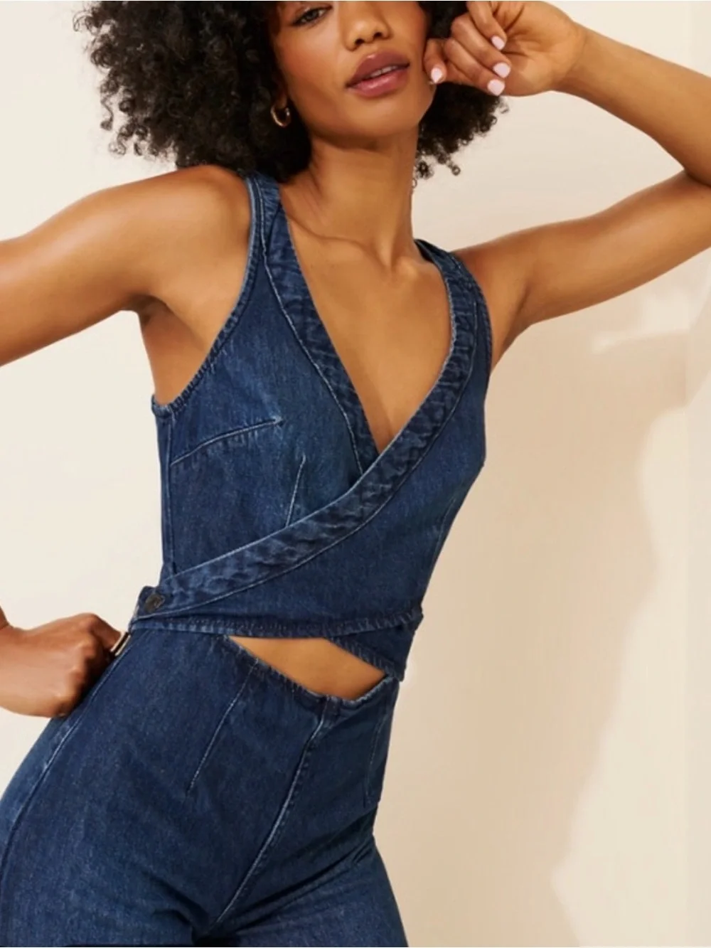 We The Free Hidden Hills One-Piece - Denim Blue✌🏾🌻NWT
